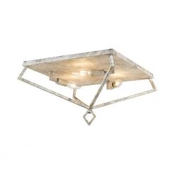 16 in. 3-Light Vintage White Flush Mount by Millennium Lighting