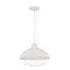 15 in. 1-Light White Warehouse/Cord Hung by Millennium Lighting