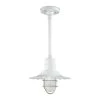 12 in. 1-Light White Radial Wave Shade by Millennium Lighting