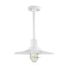 R Series 1-Light 20 in. White Radial Wave Shade by Millennium Lighting
