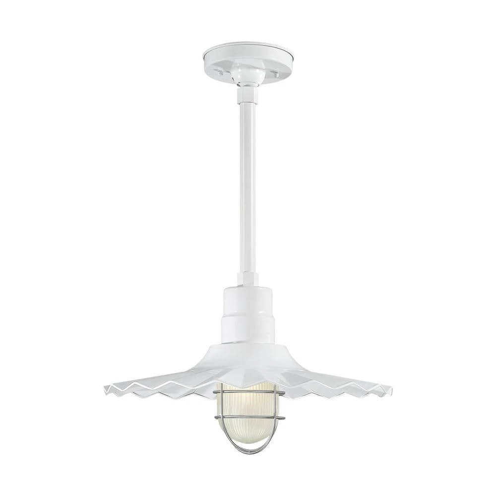 R Series 1-Light 20 in. White Radial Wave Shade by Millennium Lighting 1 R Series 1-Light 20 in. White Radial Wave Shade by Millennium Lighting